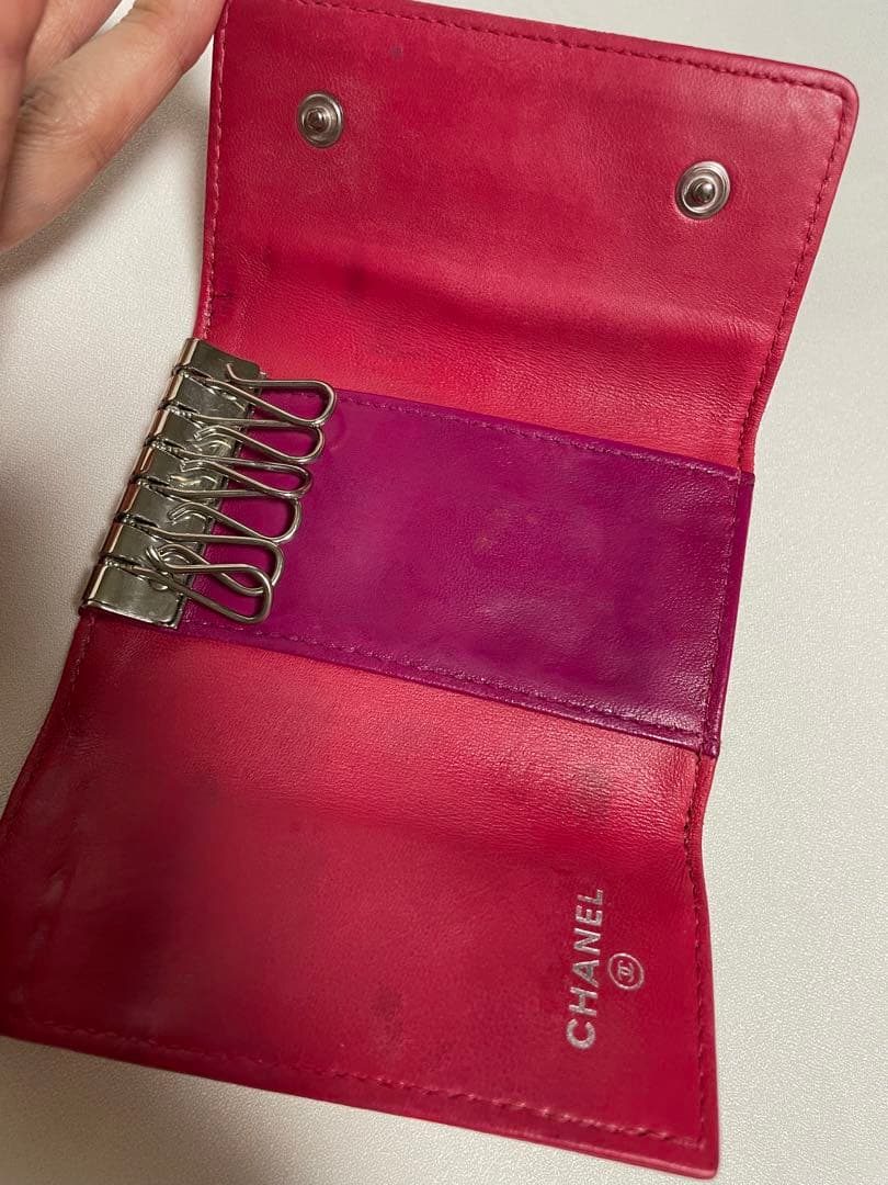 CHANEL キーケース　カメリア　財布