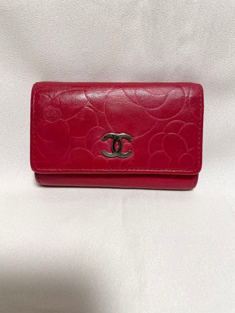 CHANEL キーケース　カメリア　財布