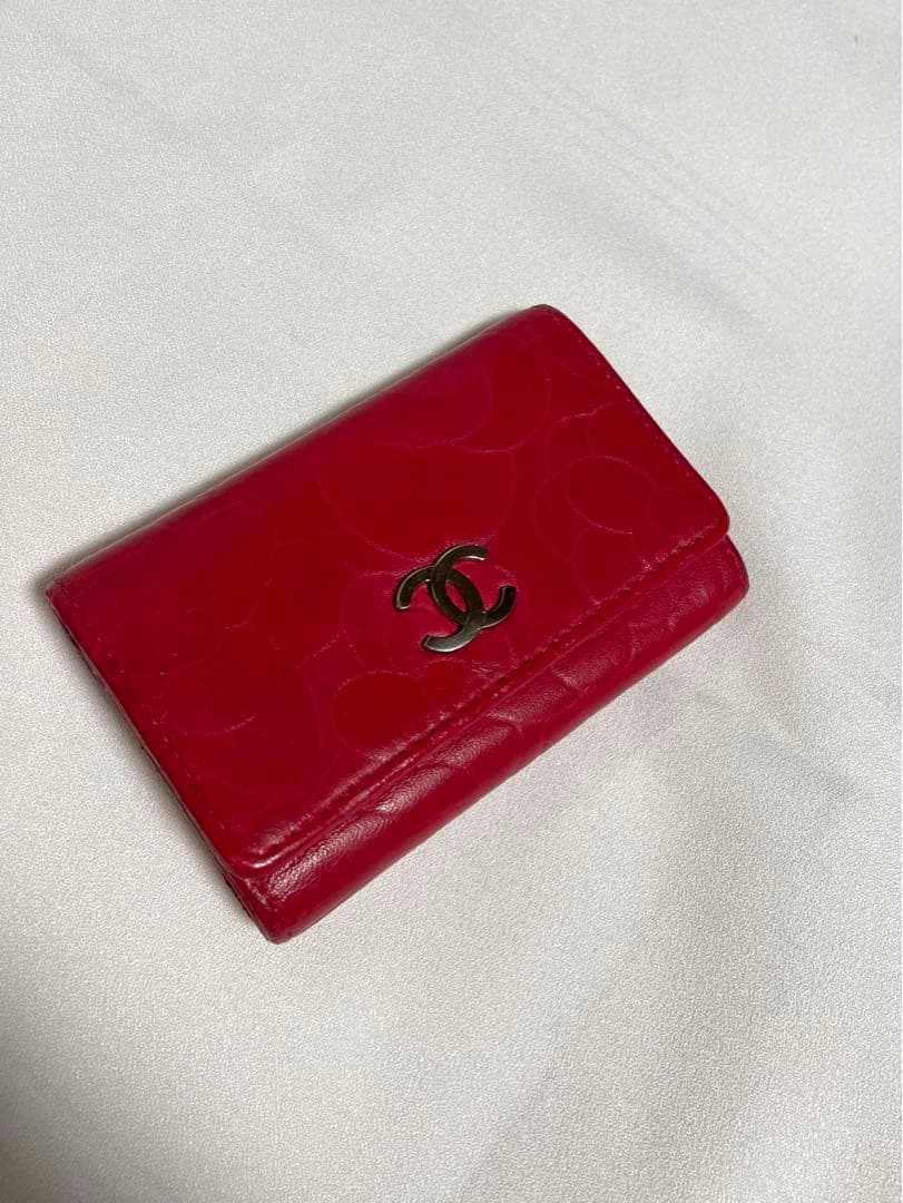 CHANEL キーケース　カメリア　財布