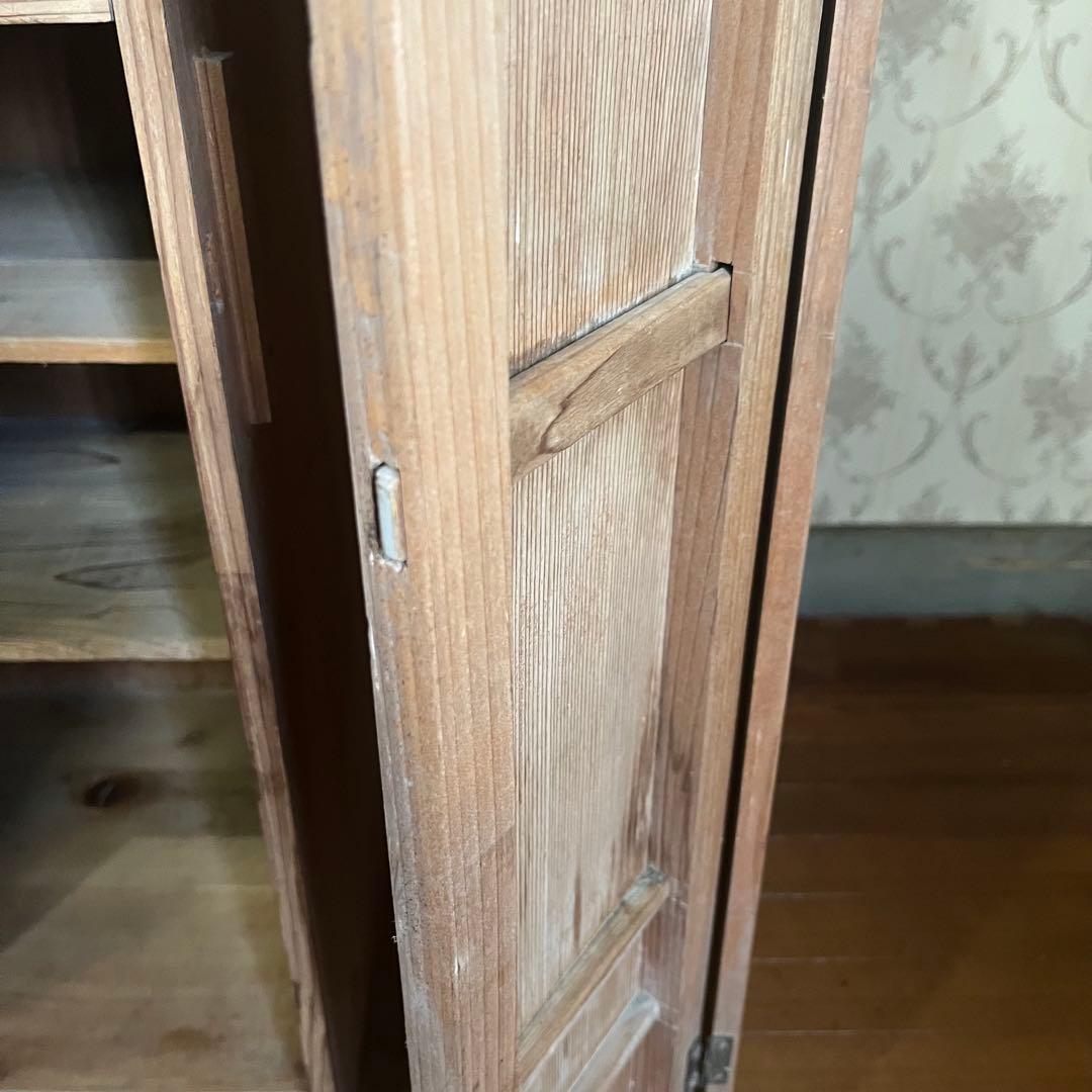 【アンティーク】木製 棚 チェスト 下駄箱 飾り棚 戸棚 古民家 古家具 古道具