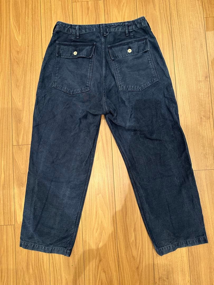 パンツ HERILL Backsatin Utilitypants Navy/2