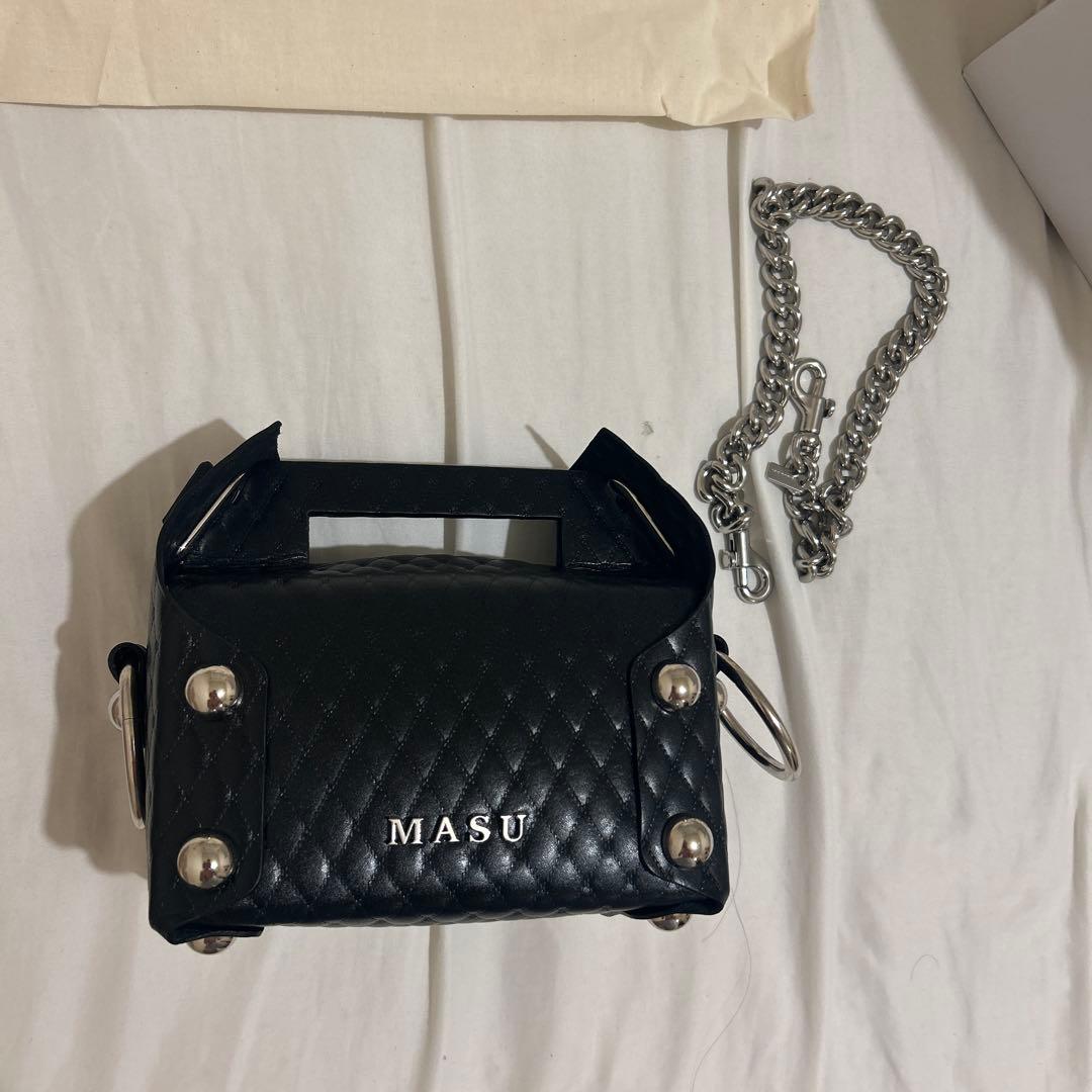 25FW MASU LEATHER CAKE BAG チェーン付属