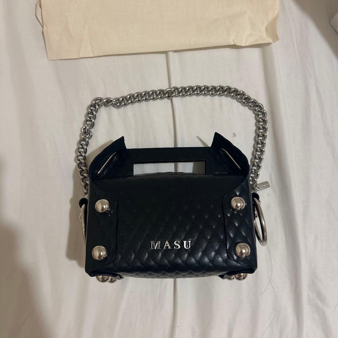 25FW MASU LEATHER CAKE BAG チェーン付属