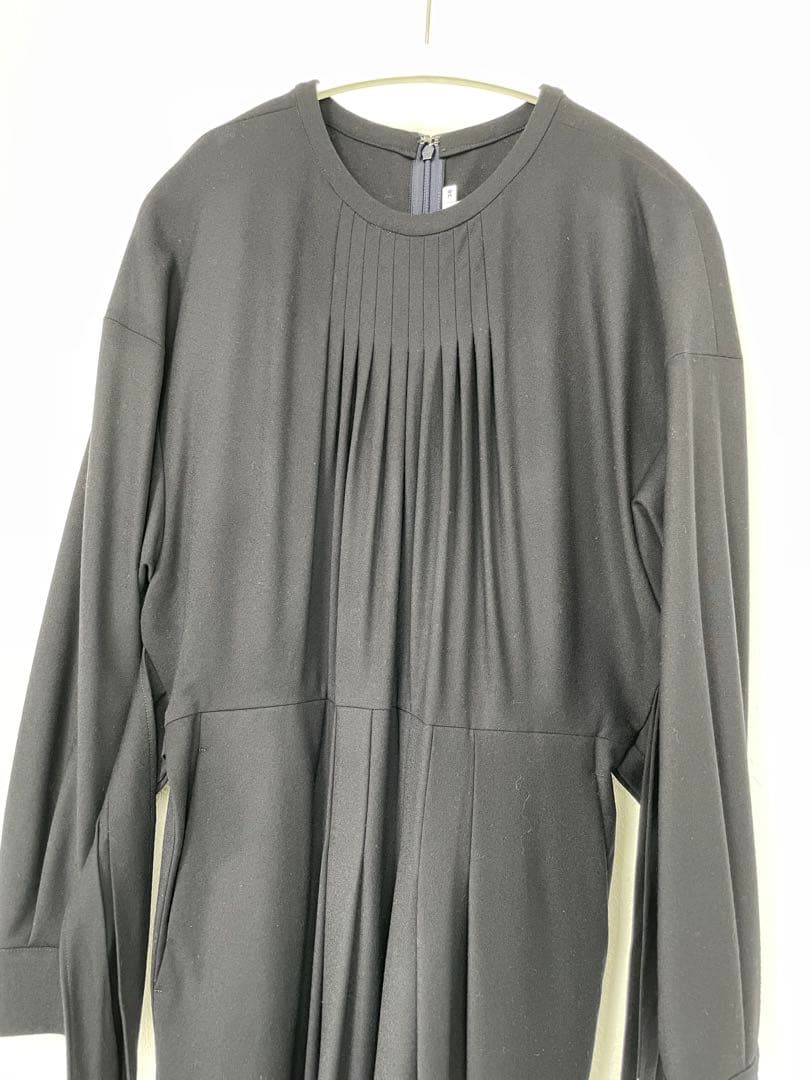 ENFOLD エンフォルド オールインワン サロペット ネイビー 紺 リボン