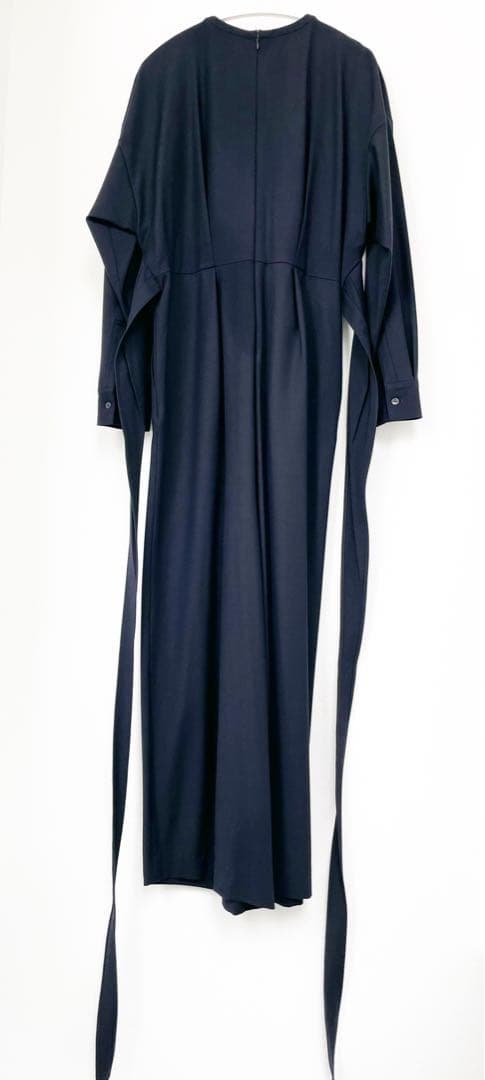 ENFOLD エンフォルド オールインワン サロペット ネイビー 紺 リボン