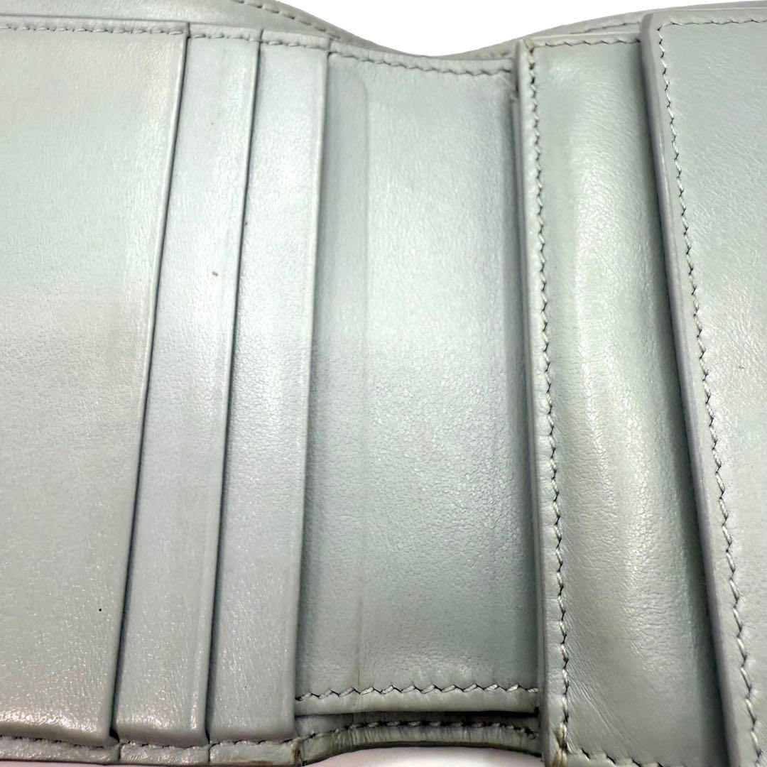 セリーヌCELINE トリオンフ スモールトリフォールド 3つ折り財布 グレー