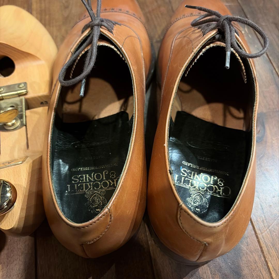 CROCKETT&JONES ARDENブラウンレザー ドレスシューズ※送料込