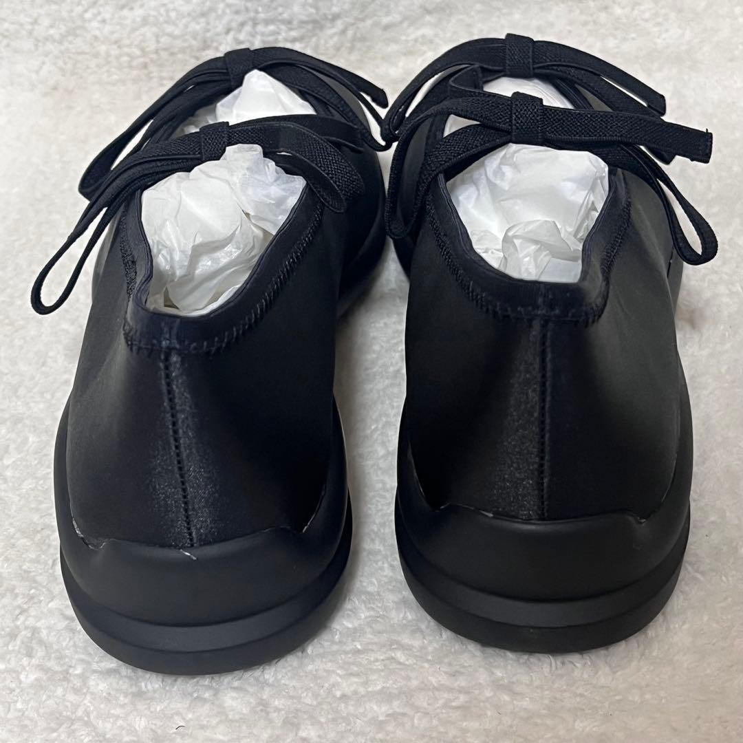 【LE TALON】ほぼ新品 ダブルリボンバレリーナ ブラック パンプス