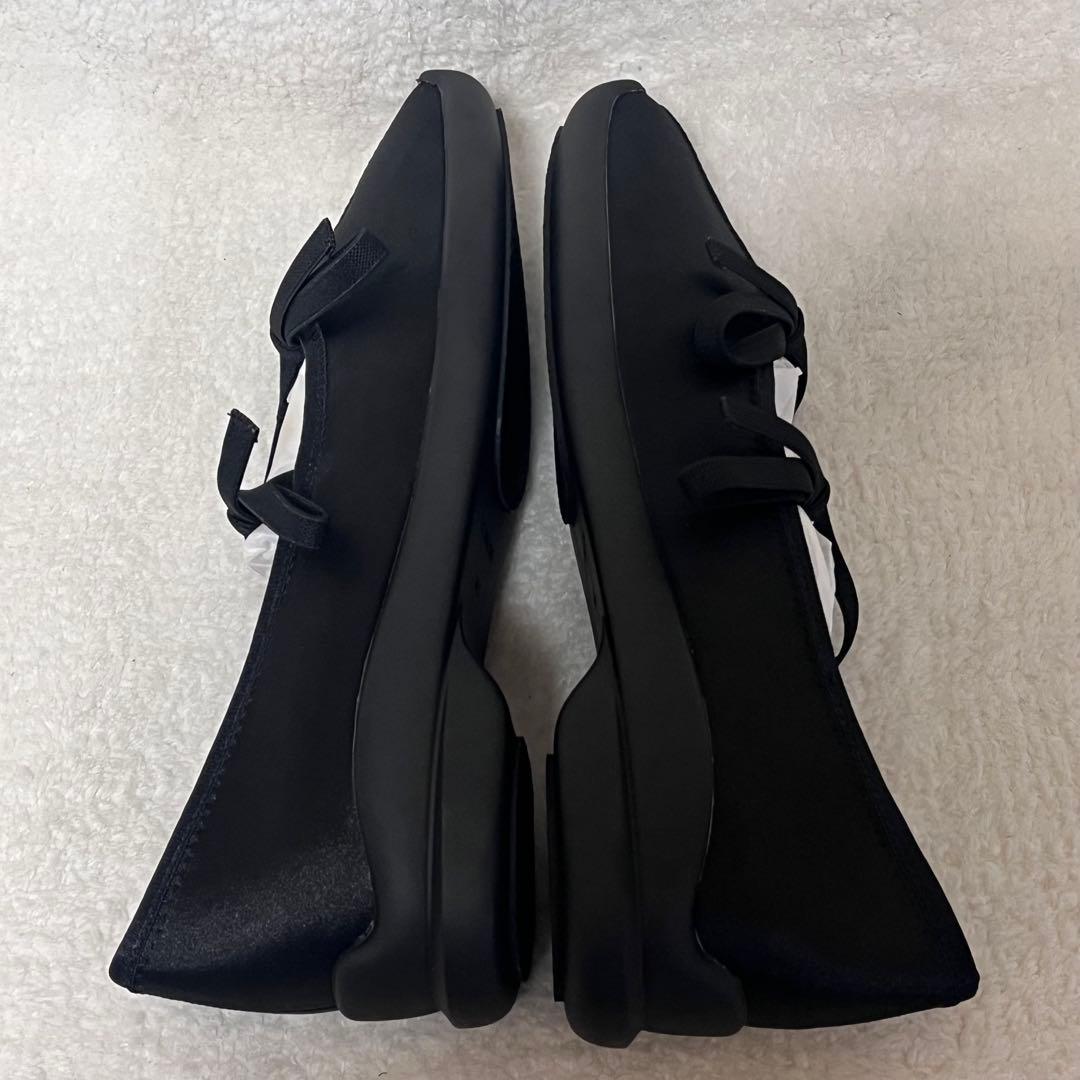 【LE TALON】ほぼ新品 ダブルリボンバレリーナ ブラック パンプス