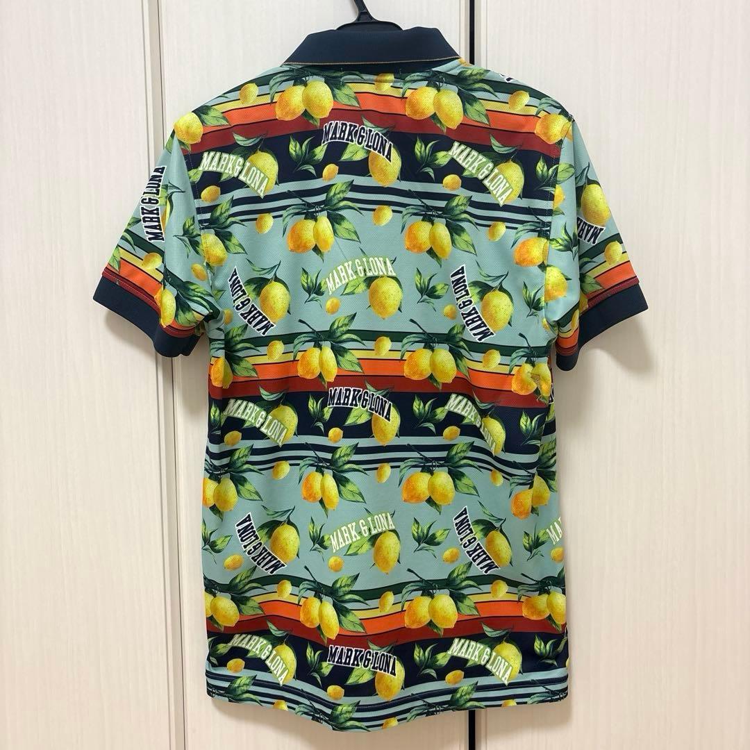 マークアンドロナ ポロシャツ　レモン柄