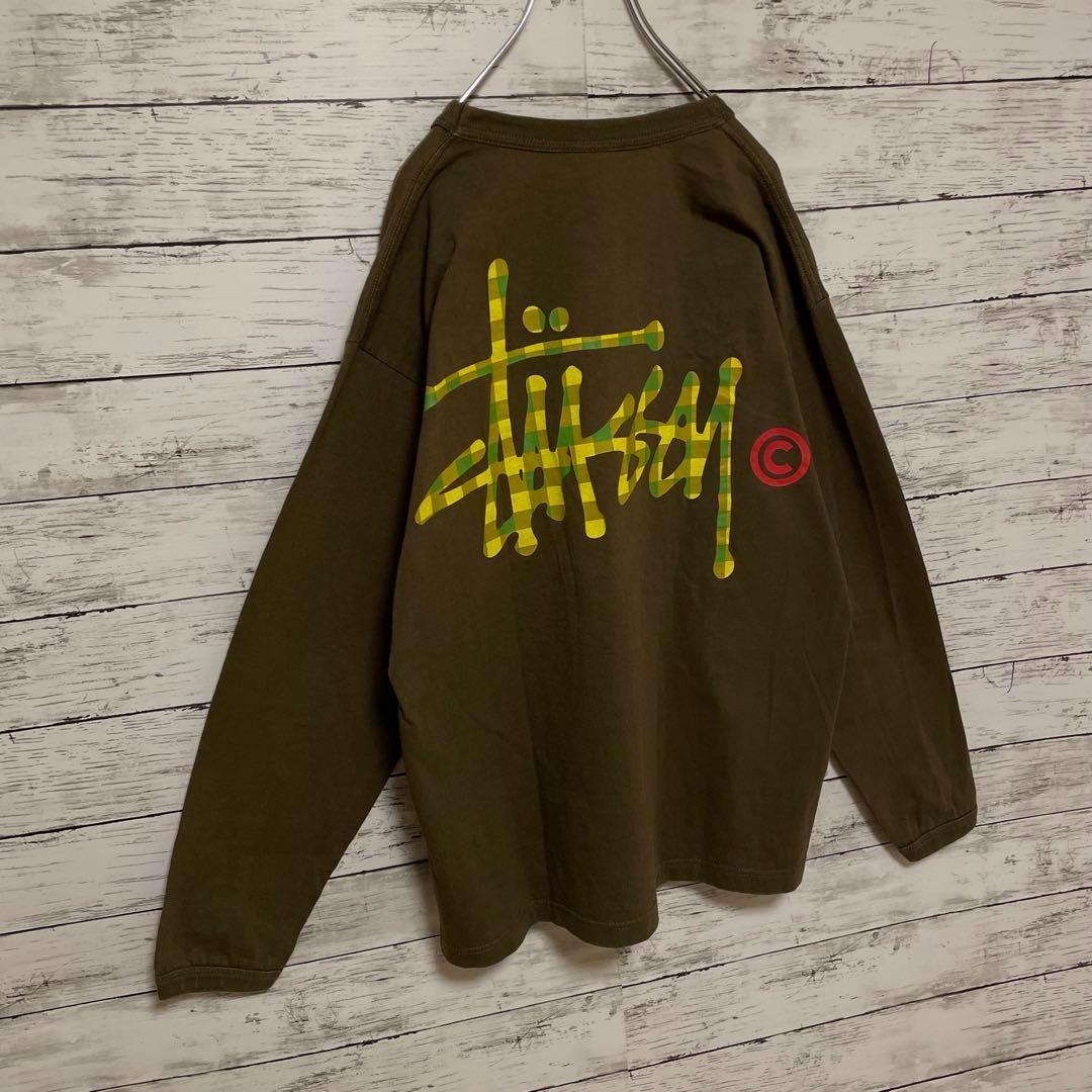 547【入手困難】ステューシー♤ビッグロゴ　希少　長袖ロンT 即完売モデル　人気