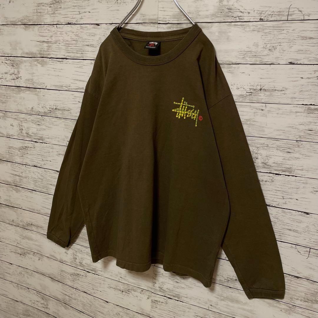 547【入手困難】ステューシー♤ビッグロゴ　希少　長袖ロンT 即完売モデル　人気