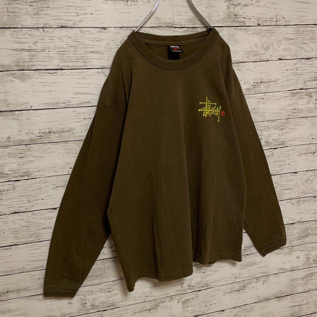 547【入手困難】ステューシー♤ビッグロゴ　希少　長袖ロンT 即完売モデル　人気