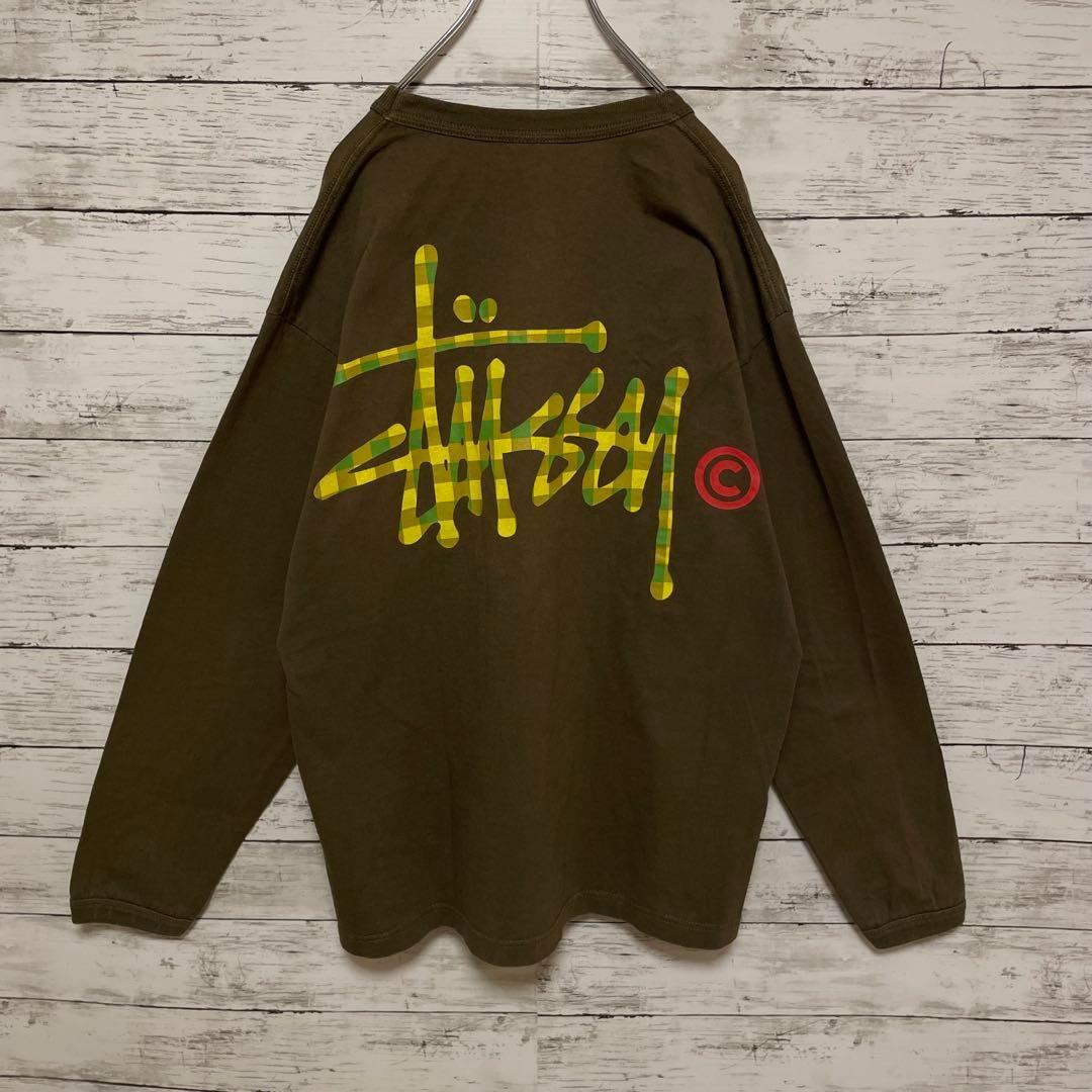 547【入手困難】ステューシー♤ビッグロゴ　希少　長袖ロンT 即完売モデル　人気