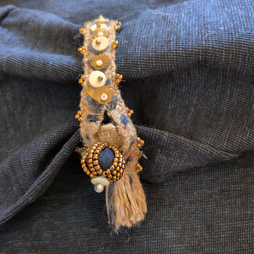 年末限定価格　未使用タグ付　45rpm 凸凹天竺ダボトルネック長袖トップス・2