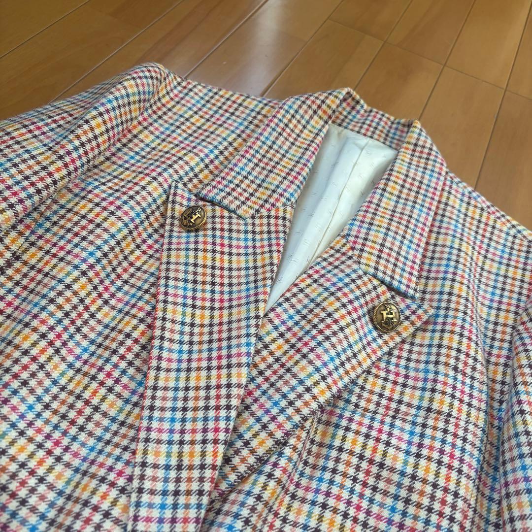 エルメス チェック ジャケット ブレザー スーツ