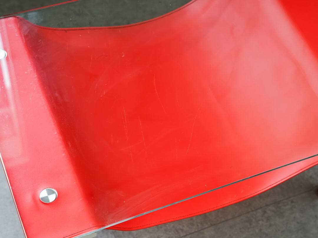 80's ポストモダン ガラス ローテーブル レトロポップ スペースエイジ