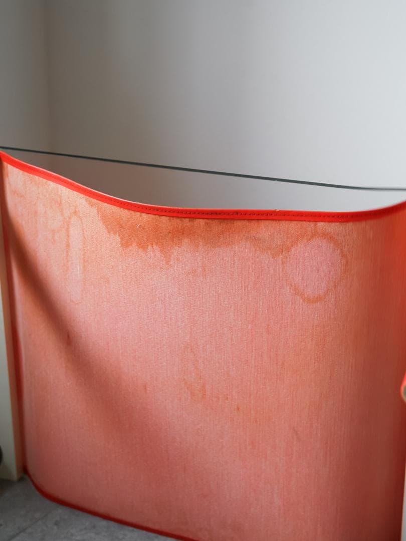 80's ポストモダン ガラス ローテーブル レトロポップ スペースエイジ