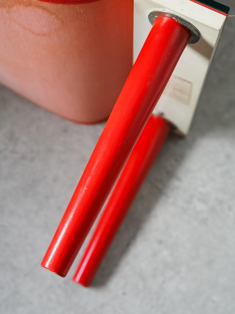 80's ポストモダン ガラス ローテーブル レトロポップ スペースエイジ