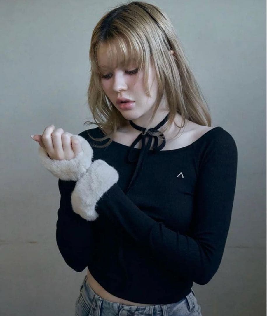 トップス andmary Ravi fur tops