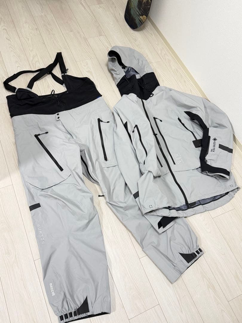 burton ak fragment 3L XL 上下セット