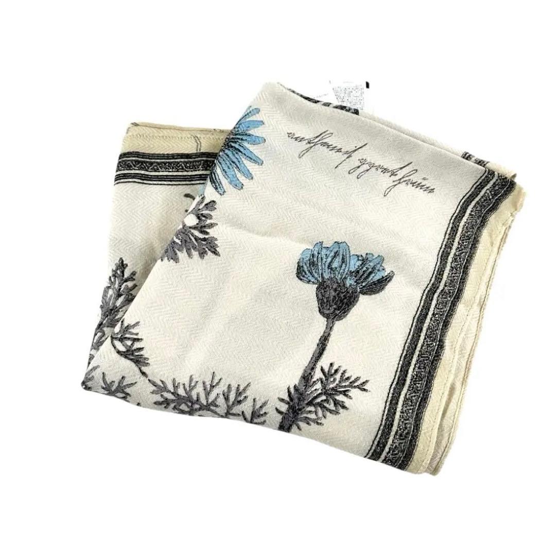 manipuri マニプリ　ウールシルクストール　ヘリンボーン織