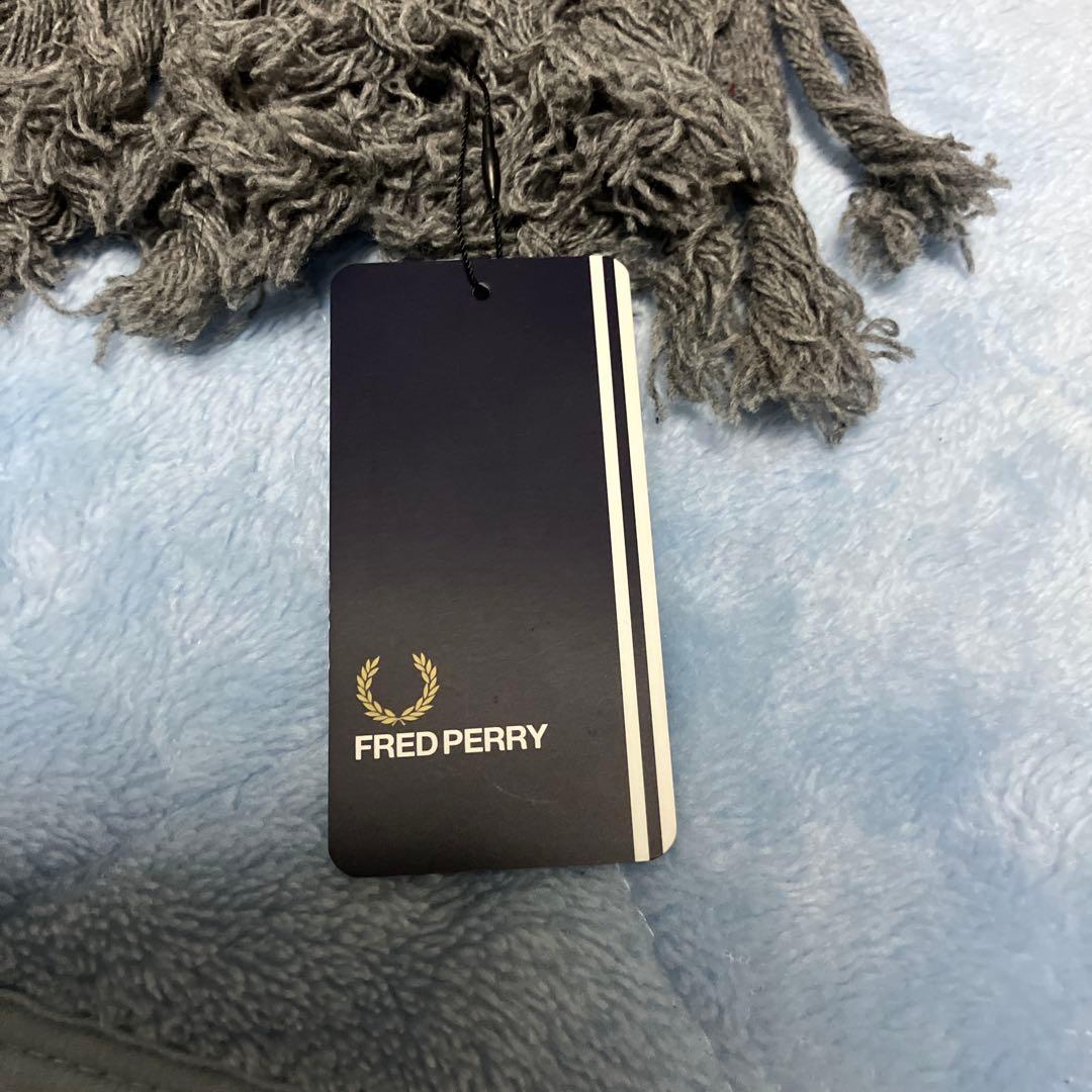 FRED PERRY チェック柄マフラーと手袋セット