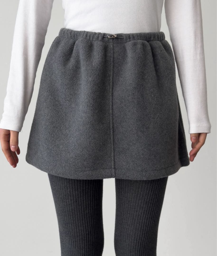 新品　El mar　フリースミニスカート　ミニスカ　キャナルジーン　フリース