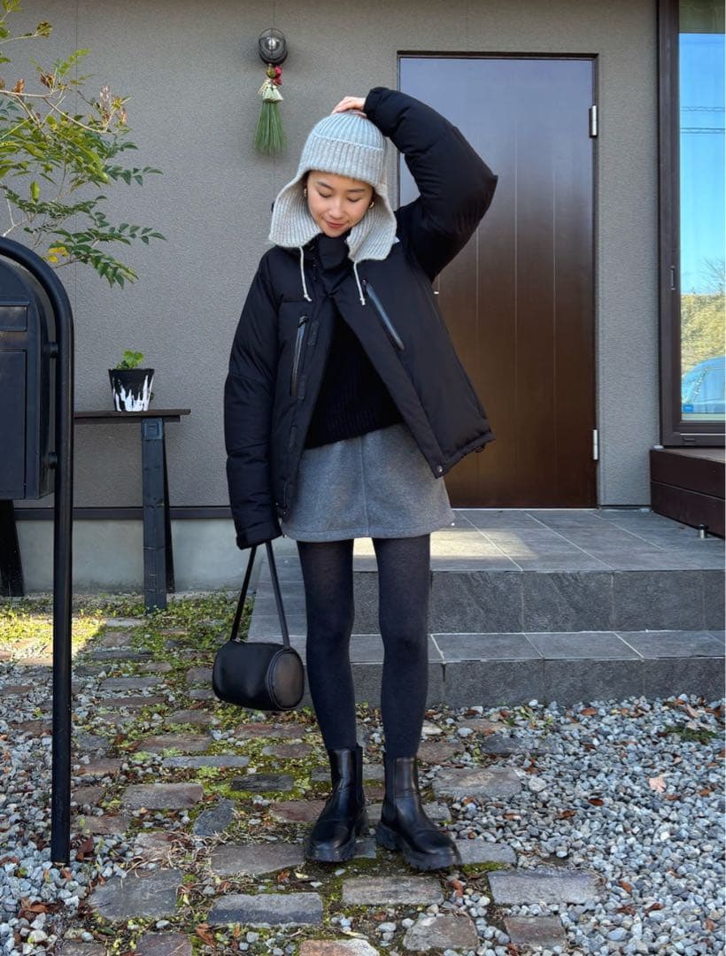 新品　El mar　フリースミニスカート　ミニスカ　キャナルジーン　フリース