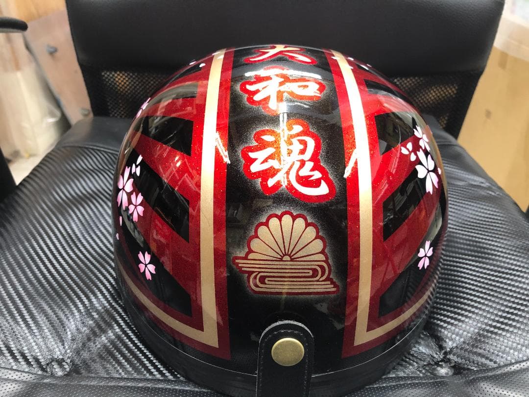 コルク半　カスタム　富士日章　三つボタン　黒赤　桜　高級クリヤ送料無料