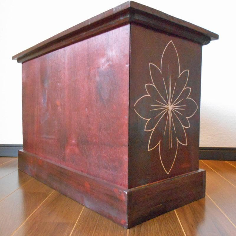 460円 値下げ品‼︎ 花柄模様 チェスト アジアン家具 バリ家具 完成品家具