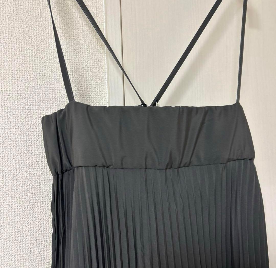 HYKE TAFFETA PLEATED MAXI DRESSサイズ1 未使用