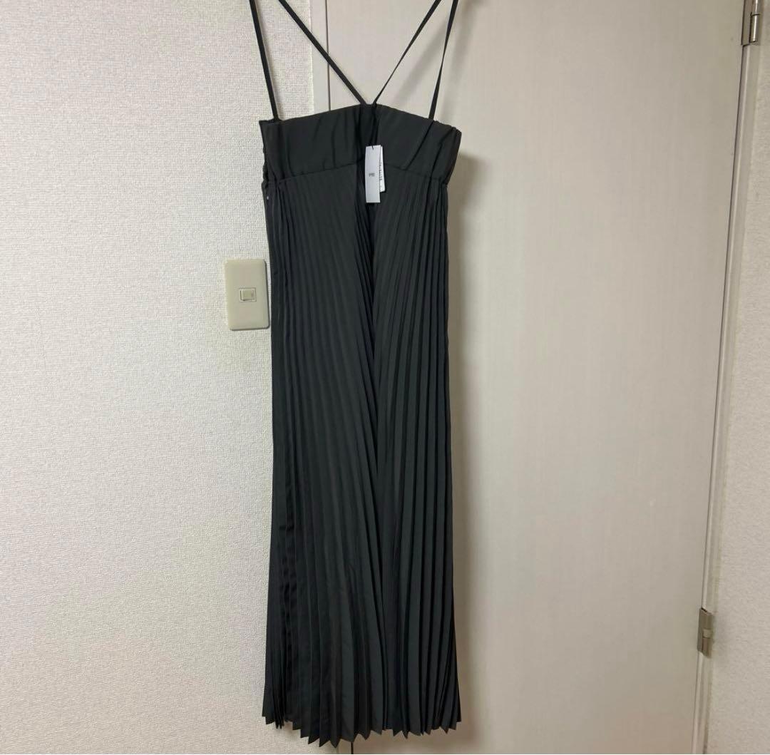 HYKE TAFFETA PLEATED MAXI DRESSサイズ1 未使用