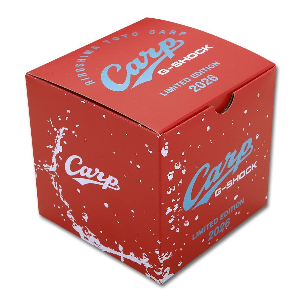 広島カープコラボG-SHOCK 2026カシオーク スケルトン外装Carp限定版