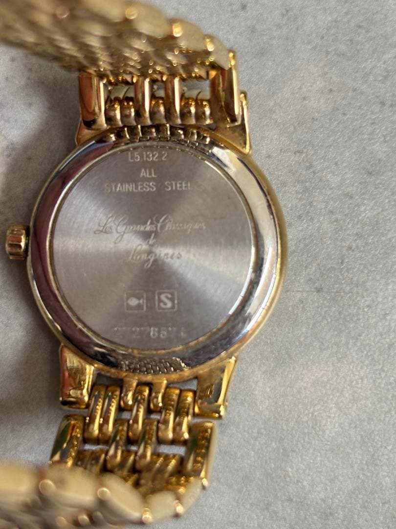 美品 現在不動　ロンジン L5.132.2 レディース腕時計 白色文字盤