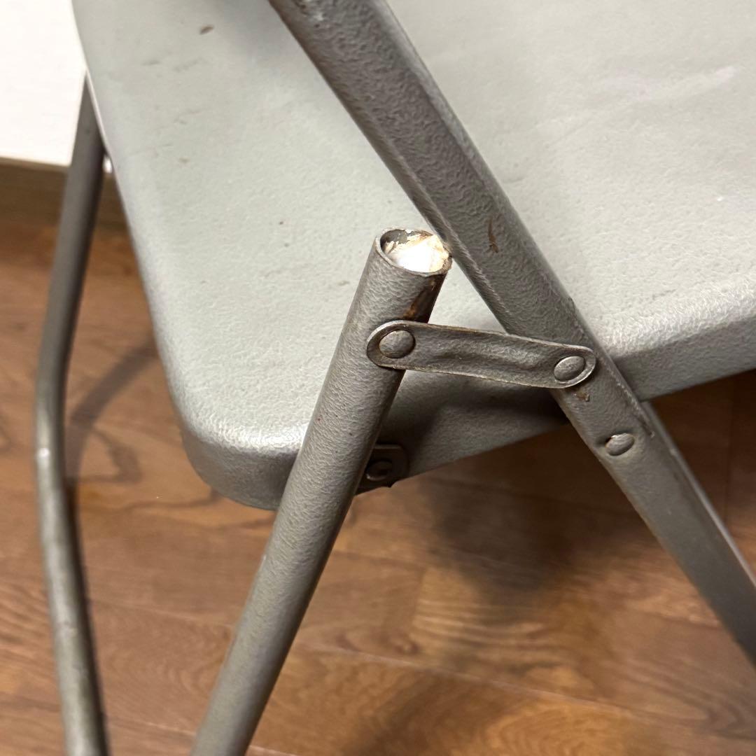 ビンテージ レトロ コロナビール フォールディングチェア パイプ椅子