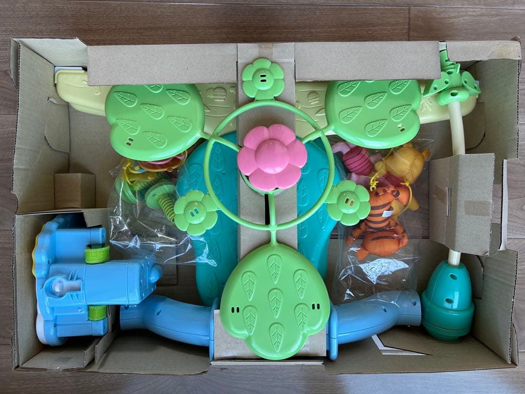 【美品】タカラトミーくまのプーさん えらべる回転 6WAYジムにへんしんメリー