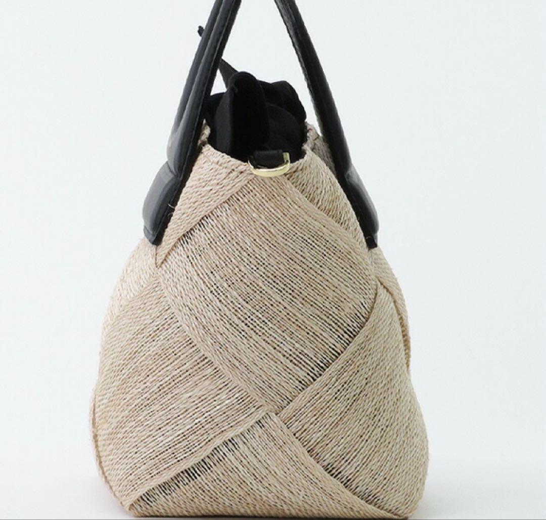 ヴィオラドーロ カゴバッグ　メッシュバッグ　アバカ　2way美品