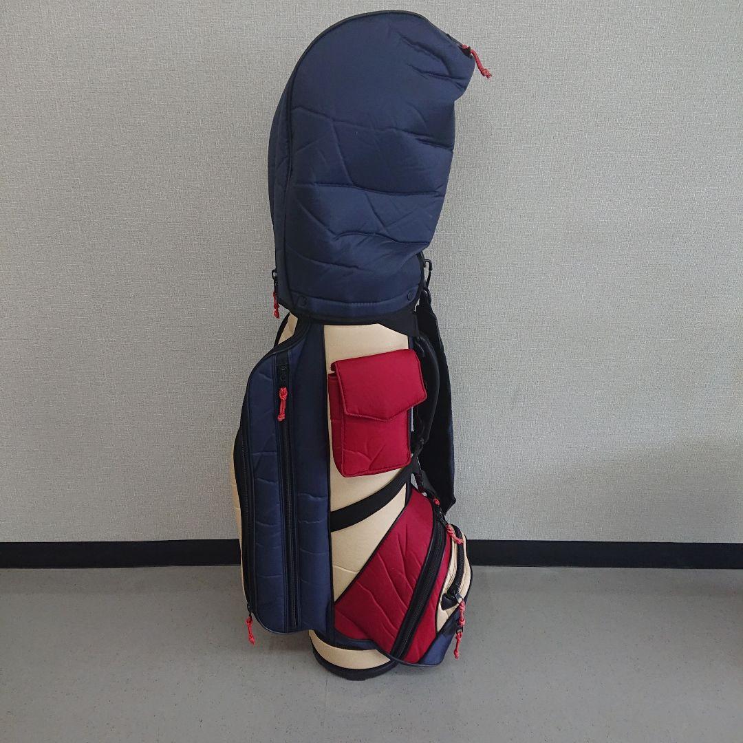 【希少】PEARLY GATES キャディバッグ ネイビー/レッド 8,5インチ