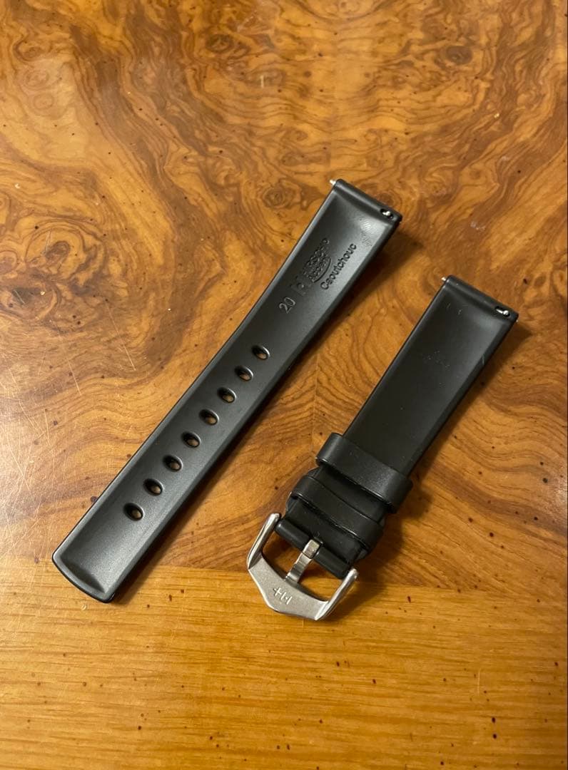 HIRSCH ヒルシュ ACCENT 腕時計用ラバーベルト　ラグ幅20mm 美品