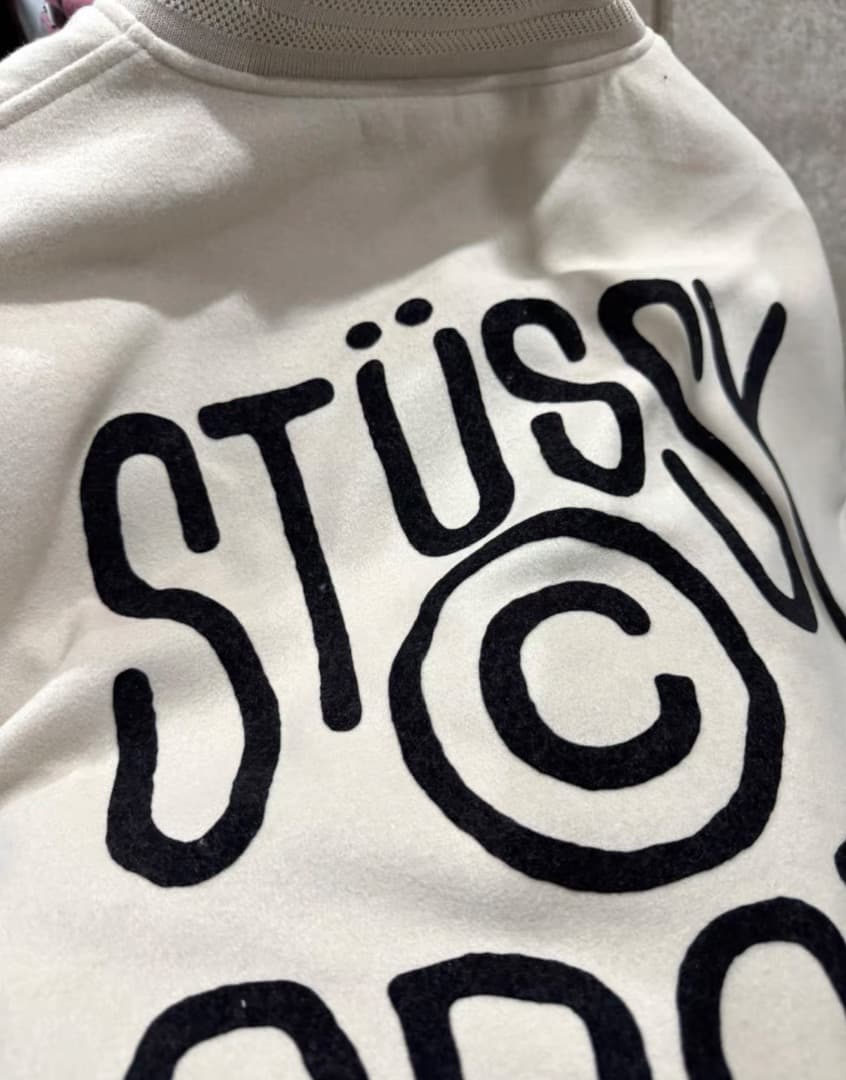 Stüssy SPORT MELTON VARSITY JACKET かつき