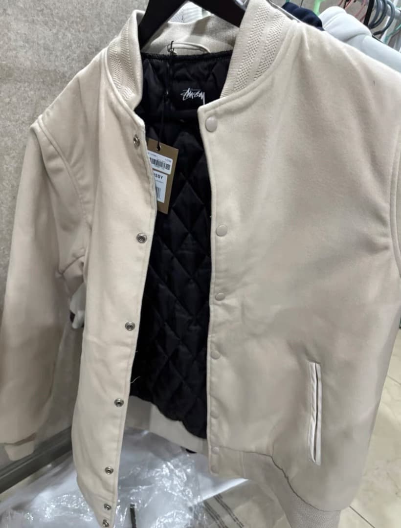 Stüssy SPORT MELTON VARSITY JACKET かつき