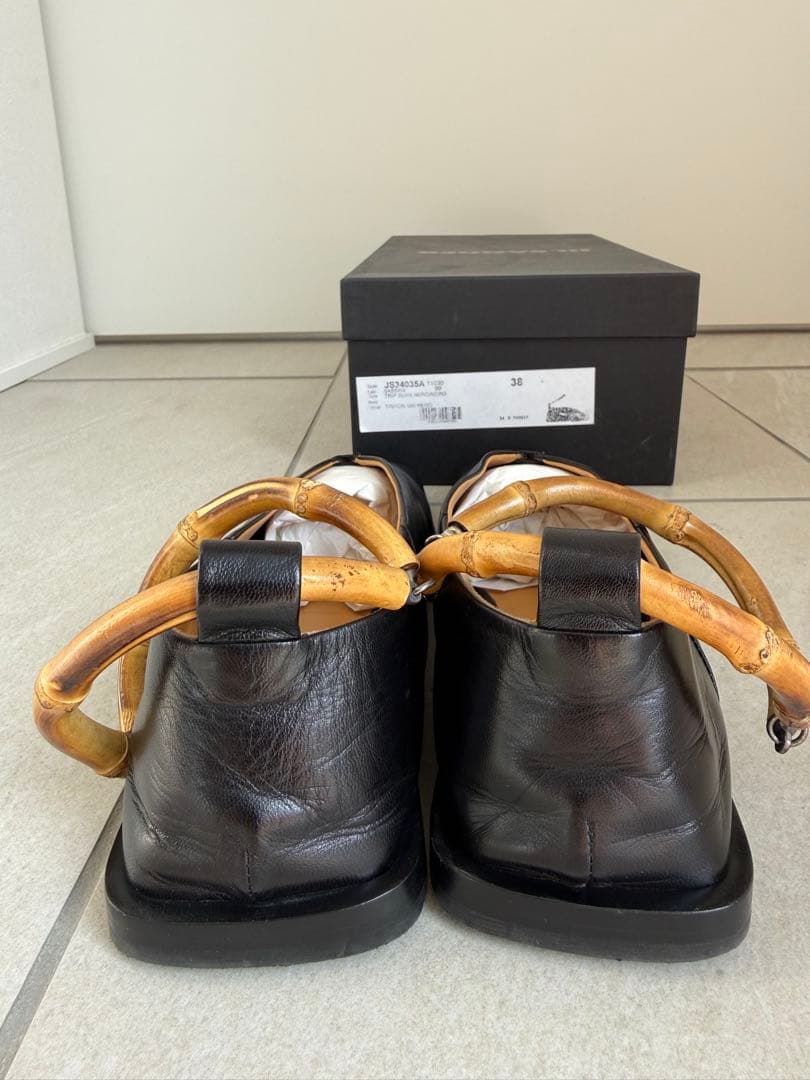JIL SANDER バンブーハンドル フラットシューズ