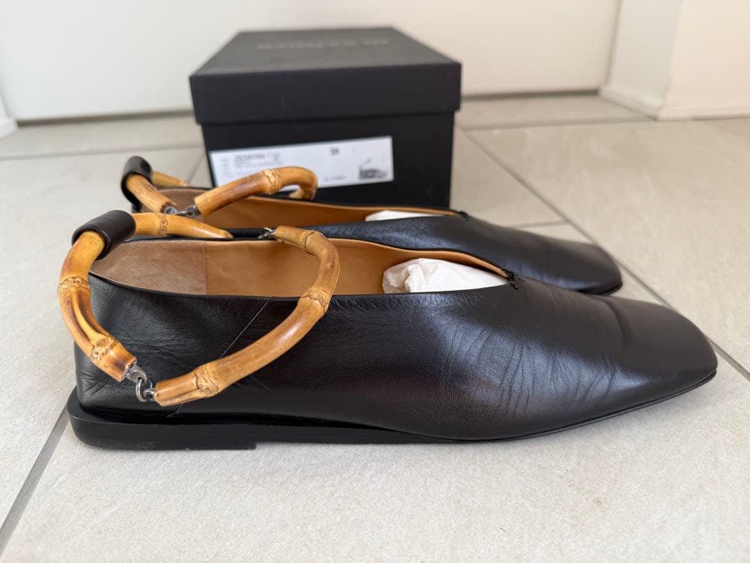 JIL SANDER バンブーハンドル フラットシューズ