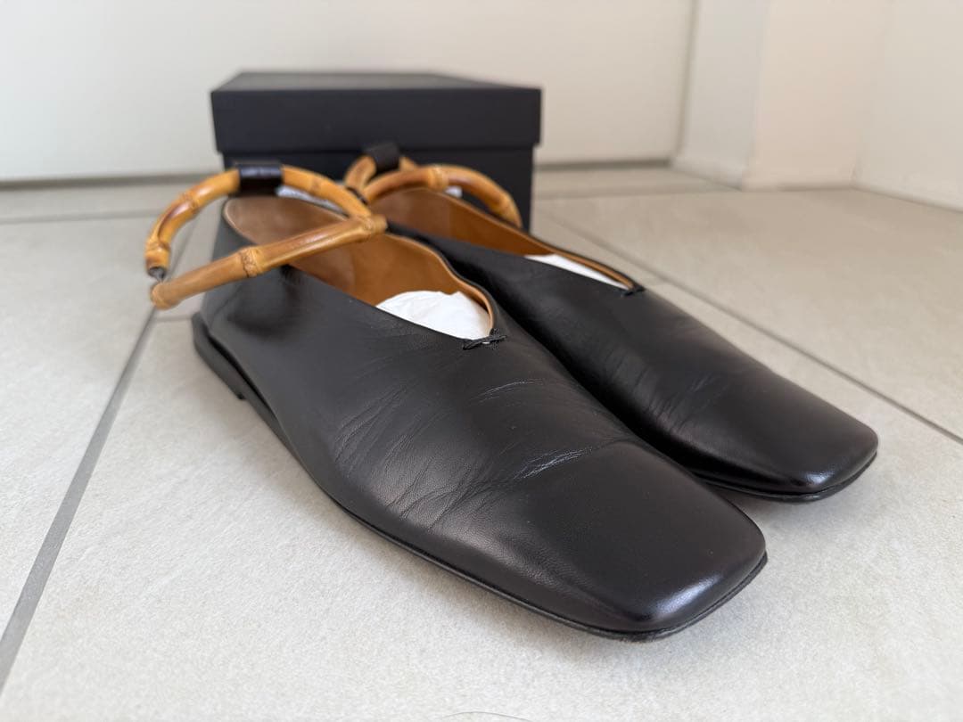 JIL SANDER バンブーハンドル フラットシューズ