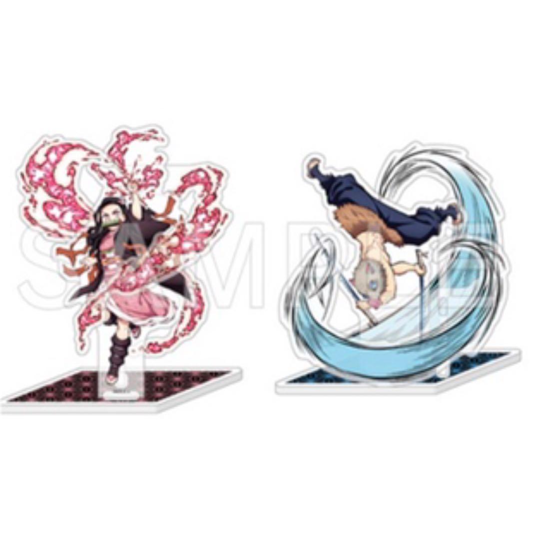 鬼滅の刃 ポップアップアクリルマスコットセット禰豆子＆伊之助、炭治郎＆杏寿郎4人