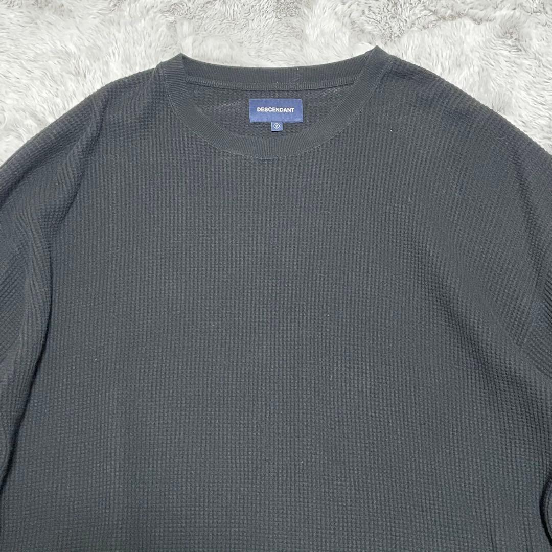 ディセンダント　ロングTシャツ　ワッフル　サーマル　ハニカム　23ss Mサイズ