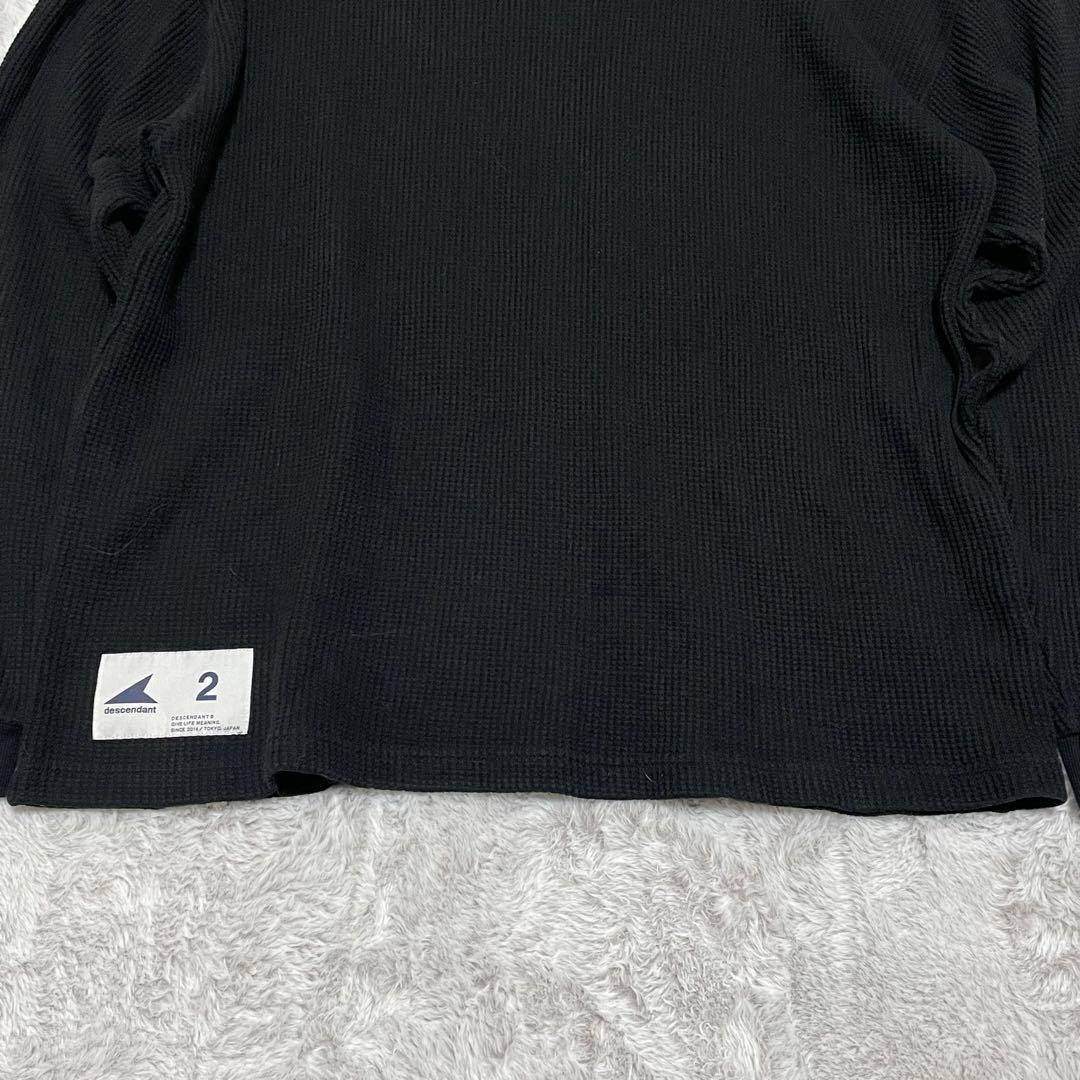 ディセンダント　ロングTシャツ　ワッフル　サーマル　ハニカム　23ss Mサイズ