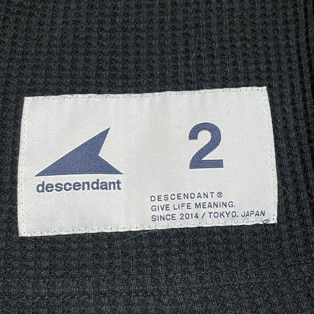 ディセンダント　ロングTシャツ　ワッフル　サーマル　ハニカム　23ss Mサイズ