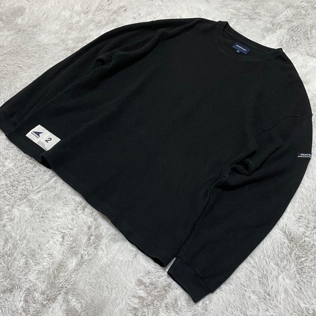ディセンダント　ロングTシャツ　ワッフル　サーマル　ハニカム　23ss Mサイズ